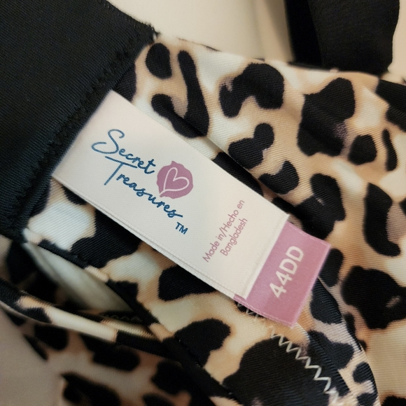 Secret Treasures Women Plus Size Underwire Plunge Bra NWT Cute Sexy Animal Print - Picture 8 of 12